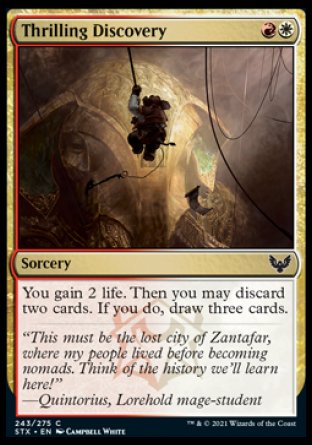 (243) Magic The Gathering Strixhaven: School of Mages Single: Thrilling Discovery Holo Common