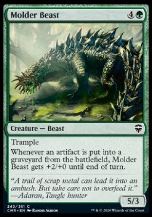 (243/361) Magic The Gathering Commander Legends Single: Molder Beast Holo Common
