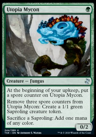 (244/289) Magic The Gathering Time Spiral Remastered Single: Utopia Mycon Holo Uncommon