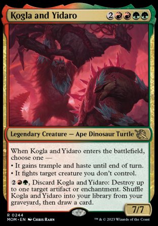 (244) Magic The Gathering March of the Machine Single: Kogla and Yidaro Holo Rare