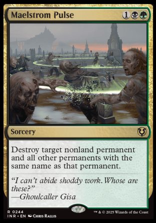 (244) Magic The Gathering Innistrad Remastered Single: Maelstrom Pulse Holo Rare