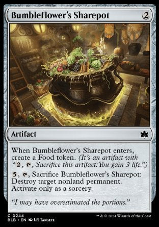 (244) Magic The Gathering Bloomburrow Single: Bumbleflower's Sharepot Holo Common