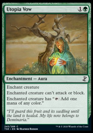 (245/289) Magic The Gathering Time Spiral Remastered Single: Utopia Vow Holo Common