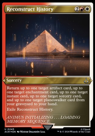 (245) Magic The Gathering Universes Beyond: Assassin's Creed: Extras Single: Reconstruct History Holo Uncommon