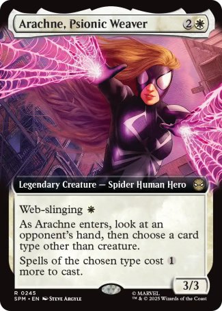 (245) Magic The Gathering Magic: The Gathering | Marvel's Spider-Man: Extras Single: Arachne, Psionic Weaver Holo Rare