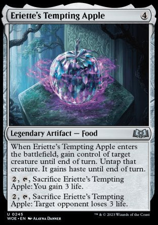 (245) Magic The Gathering Wilds of Eldraine Single: Eriette's Tempting Apple Holo Uncommon