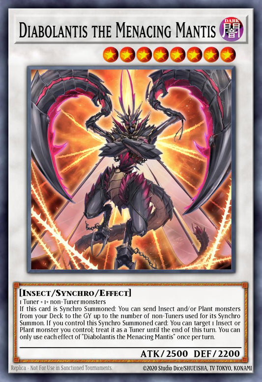 (180) YuGiOh TCG MP24: 25th Anniversary Tin: Dueling Mirrors Single: Diabolantis the Menacing Mantis  Ultra Rare