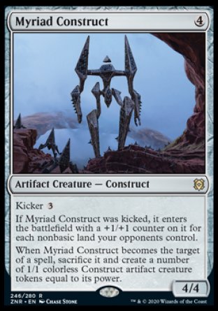 (246) Magic The Gathering Zendikar Rising: Promos Single: Myriad Construct (V.2) Holo Rare