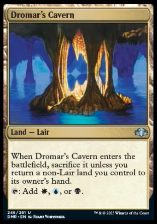 (246) Magic The Gathering Dominaria Remastered Single: Dromar's Cavern Holo Uncommon