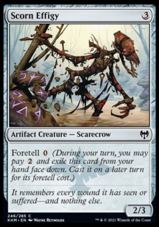 (246/285) Magic The Gathering Kaldheim Single: Scorn Effigy Holo Common