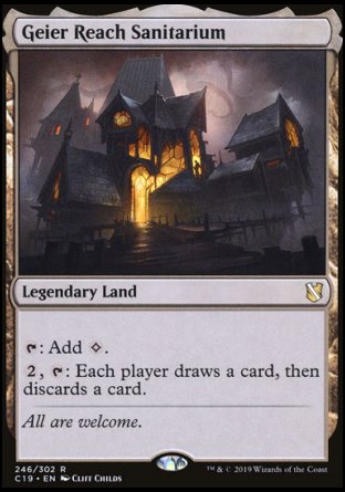 (246) Magic The Gathering Commander 2019 Single: Geier Reach Sanitarium Rare