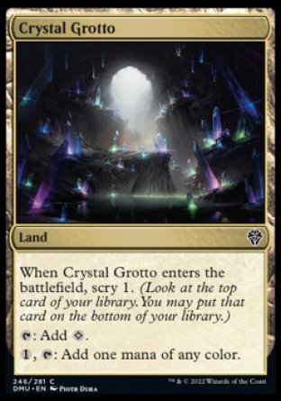 (246) Magic The Gathering Dominaria United Single: Crystal Grotto Holo Common