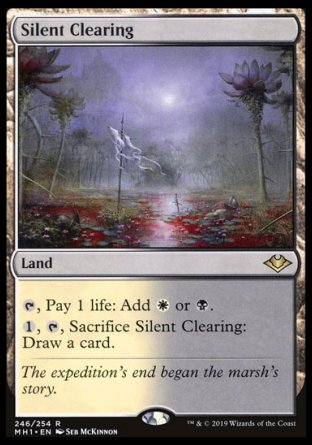 (246/254) Magic The Gathering Modern Horizons Single: Silent Clearing Holo Rare