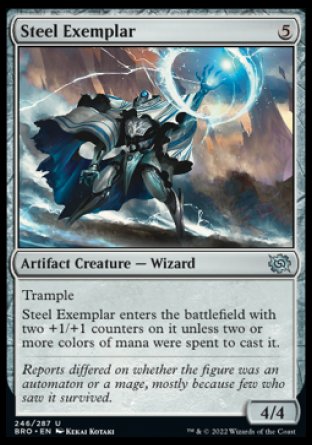 (246) Magic The Gathering The Brothers' War Single: Steel Exemplar Holo Uncommon