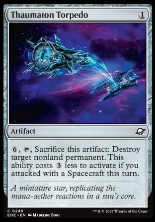 (246) Magic The Gathering Edge of Eternities Single: Thaumaton Torpedo Common