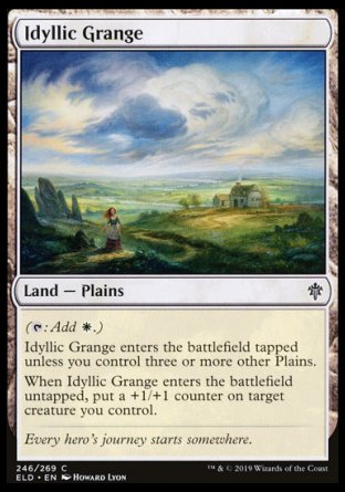 (246/269) Magic The Gathering Throne of Eldraine Single: Idyllic Grange Common