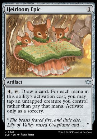 (246) Magic The Gathering Bloomburrow Single: Heirloom Epic  Uncommon