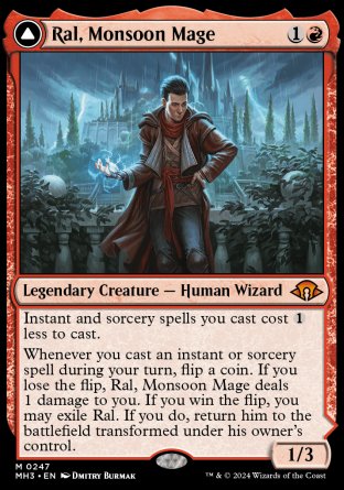 (247) Magic The Gathering Modern Horizons 3 Single: Ral, Monsoon Mage // Ral, Leyline Prodigy Mythic