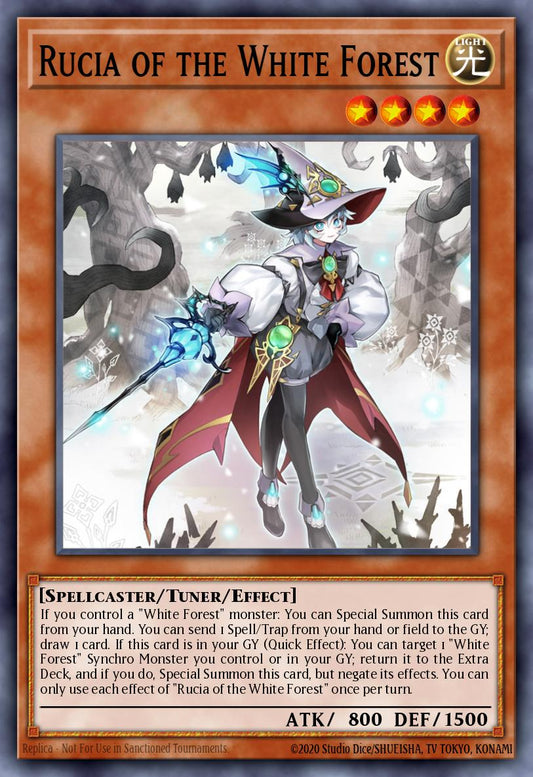(016) YuGiOh TCG INFO: The Infinite Forbidden Single: Rucia of the White Forest  Common