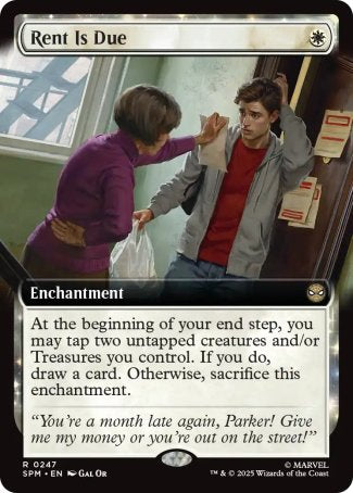 (247) Magic The Gathering Magic: The Gathering | Marvel's Spider-Man: Extras Single: Rent Is Due Holo Rare