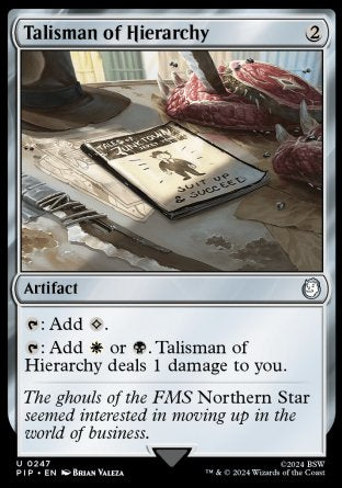 (247) Magic The Gathering Universes Beyond: Fallout Single: Talisman of Hierarchy Holo Uncommon