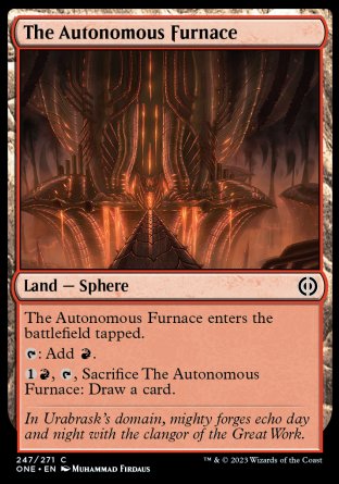 (247) Magic The Gathering Phyrexia: All Will Be One Single: The Autonomous Furnace Holo Common