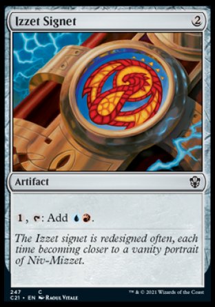 (247) Magic The Gathering Commander: Strixhaven Single: Izzet Signet Common