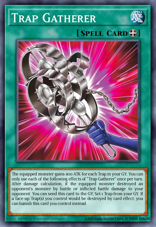 (065) YuGiOh TCG INFO: The Infinite Forbidden Single: Trap Gatherer  Common