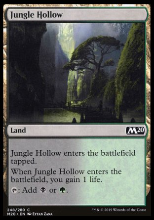 (248/280) Magic The Gathering Core 2020 Single: Jungle Hollow Holo Common