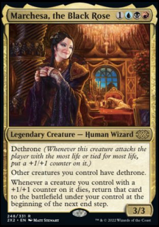 (248) Magic The Gathering Double Masters 2022 Single: Marchesa, the Black Rose Holo Rare