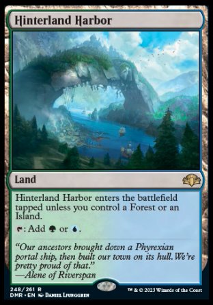 (248) Magic The Gathering Dominaria Remastered Single: Hinterland Harbor Holo Rare