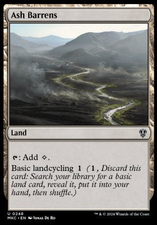 (248) Magic The Gathering Commander: Murders at Karlov Manor Single: Ash Barrens Uncommon