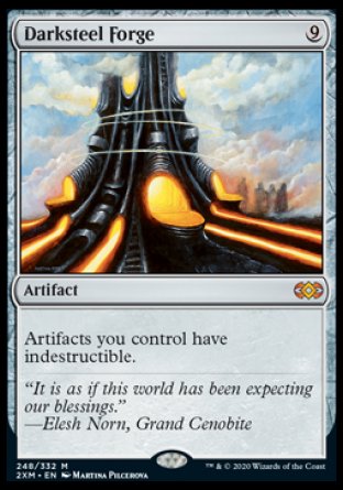 (248/332) Magic The Gathering Double Masters Single: Darksteel Forge Holo Mythic
