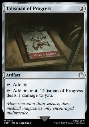 (249) Magic The Gathering Universes Beyond: Fallout Single: Talisman of Progress Uncommon