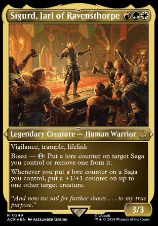 (249) Magic The Gathering Universes Beyond: Assassin's Creed: Extras Single: Sigurd, Jarl of Ravensthorpe (V.2) Rare