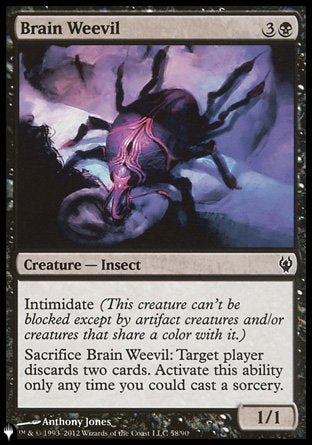 (058) Magic The Gathering The List Single: Brain Weevil Common