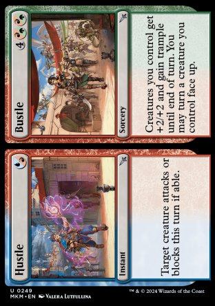 (249) Magic The Gathering Murders at Karlov Manor Single: Hustle // Bustle Holo Uncommon