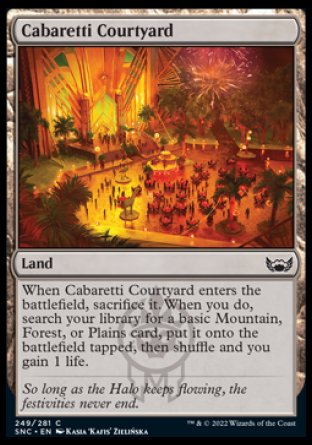 (249) Magic The Gathering Streets of New Capenna Single: Cabaretti Courtyard Holo Common