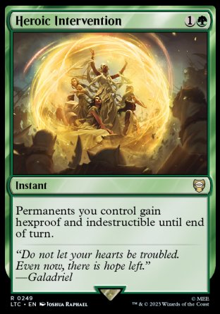 (249) Magic The Gathering Commander: The Lord of the Rings: Tales of Middle-earth Single: Heroic Intervention Rare