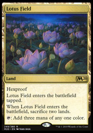 (249/280) Magic The Gathering Core 2020 Single: Lotus Field Holo Rare