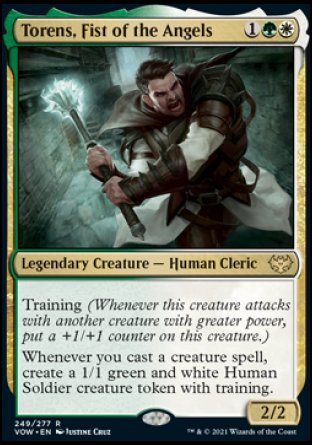 (249) Magic The Gathering Innistrad: Crimson Vow Single: Torens, Fist of the Angels Holo Rare