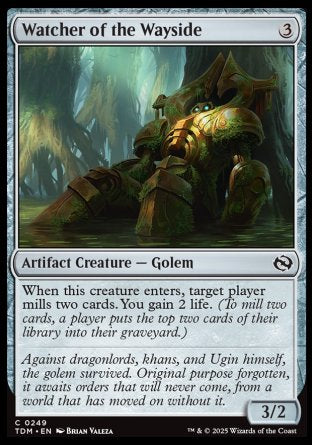 (249) Magic The Gathering Tarkir: Dragonstorm Single: Watcher of the Wayside Holo Common