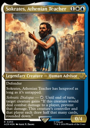 (250) Magic The Gathering Universes Beyond: Assassin's Creed: Extras Single: Sokrates, Athenian Teacher (V.2) Holo Rare