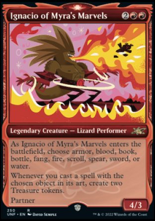 (250) Magic The Gathering Unfinity: Extras Single: Ignacio of Myra's Marvels (V.1) Holo Rare