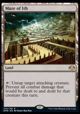 (250) Magic The Gathering Dominaria Remastered Single: Maze of Ith Rare