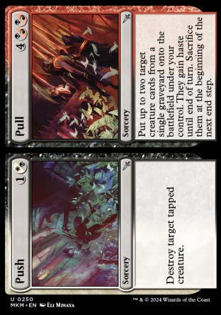 (250) Magic The Gathering Murders at Karlov Manor Single: Push // Pull Uncommon