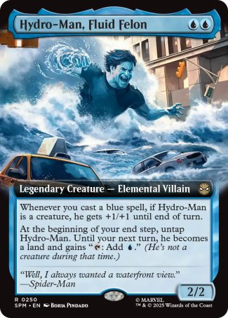 (250) Magic The Gathering Magic: The Gathering | Marvel's Spider-Man: Extras Single: Hydro-Man, Fluid Felon Rare