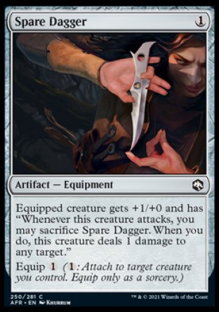 (250) Magic The Gathering Adventures in the Forgotten Realms Single: Spare Dagger Common