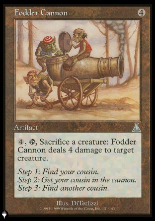 (131) Magic The Gathering The List Single: Fodder Cannon Uncommon