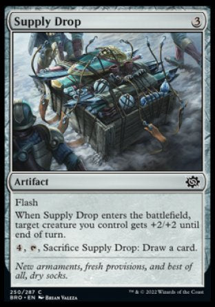 (250) Magic The Gathering The Brothers' War Single: Supply Drop Holo Common